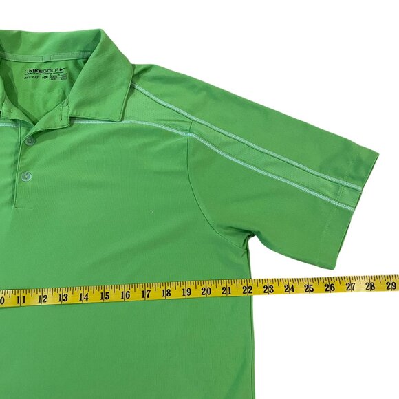 Nike Golf Polo Shirt Men's Size Medium Green Dri-Fit Performance - Picture 3 of 5